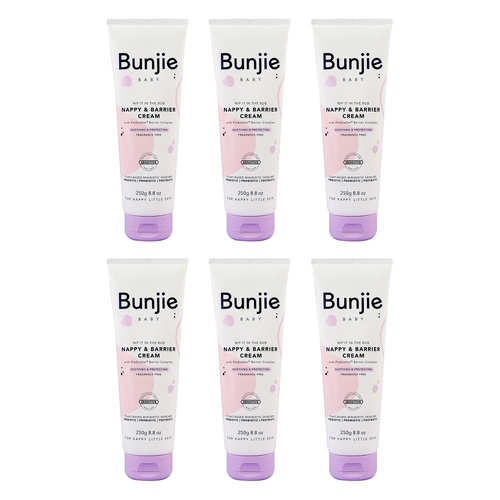 Bunjie Nappy & Barrier Cream 250g Pack of 6