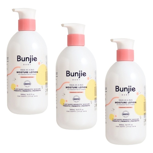 Bunjie Snug as a Bug Moisture Lotion 500mL Pack of 3