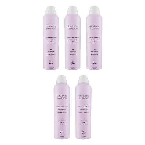 GEM Skin Loving Deodorant Vanilla & Macadamia 207mL Pack of 5
