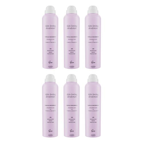 GEM Skin Loving Deodorant Vanilla & Macadamia 207mL Pack of 6