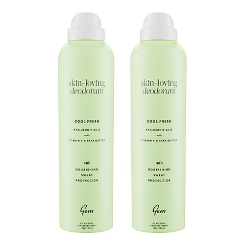 GEM Skin Loving Antiperspirant Deodorant Cool Fresh 207mL Pack of 2