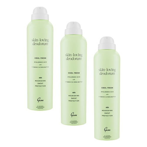 GEM Skin Loving Antiperspirant Deodorant Cool Fresh 207mL Pack of 3