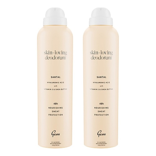 Gem Skin Loving Deodorant Santal 207mL Pack of 2