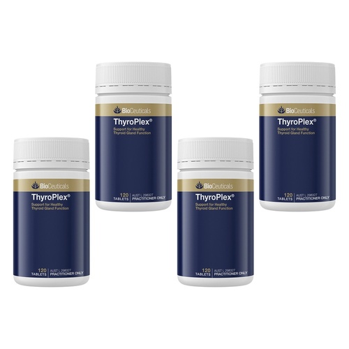 Bioceuticals ThyroPlex Thyroid Support 120 Tablets Pack of 4