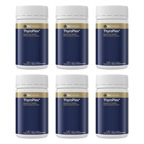 Bioceuticals ThyroPlex Thyroid Support 120 Tablets Pack of 6