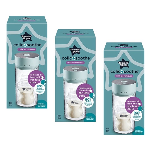Tommee Tippee Colic Soothe Milk Air Remover Pack of 3