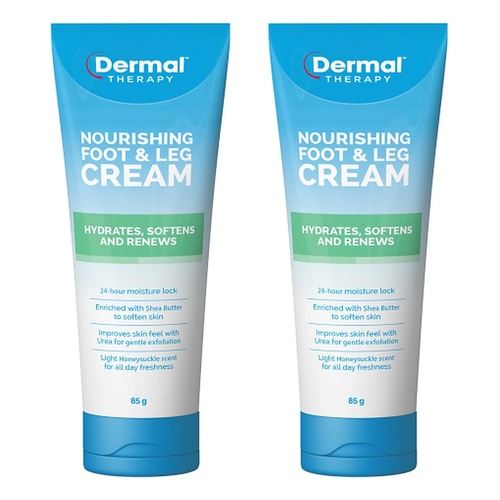 Dermal Therapy Nourishing Foot and Leg Cream 85g Pack of 2