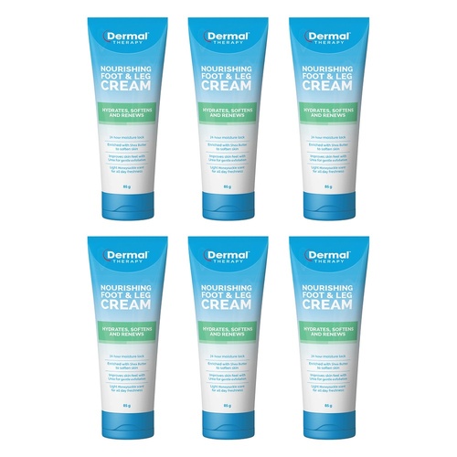 Dermal Therapy Nourishing Foot and Leg Cream 85g Pack of 6