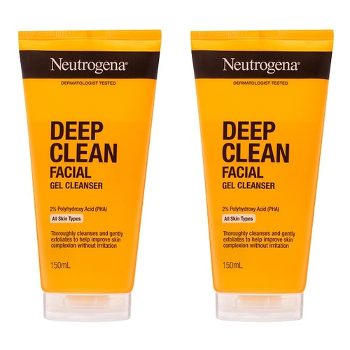 Neutrogena® Deep Clean Facial Gel Cleanser 150g Pack of 2