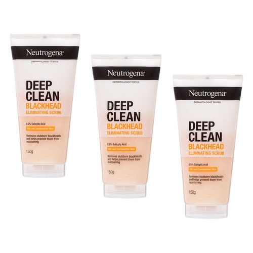 Neutrogena® Deep Clean Blackhead Eliminating Scrub 150g Pack of 3