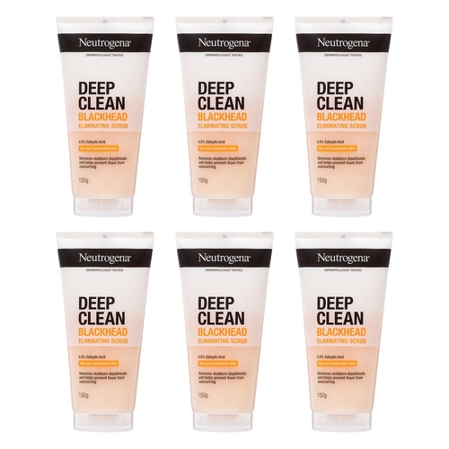 Neutrogena® Deep Clean Blackhead Eliminating Scrub 150g Pack of 6