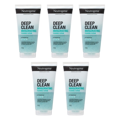 Neutrogena® Deep Clean Invigorating Scrub 150g Pack of 5