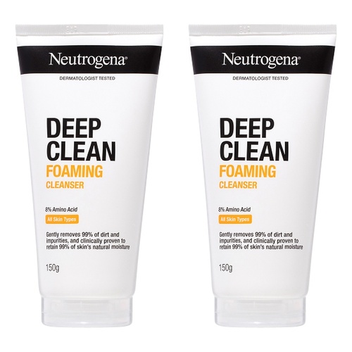 Neutrogena® Deep Clean Foaming Cleanser 150g Pack of 2