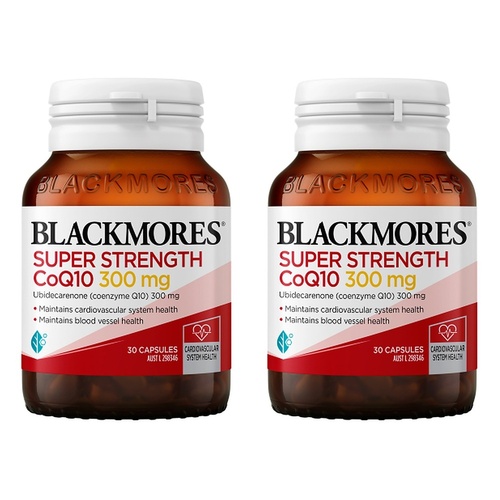 Blackmores Super Strength CoQ10 300mg 30 Capsules Pack of 2
