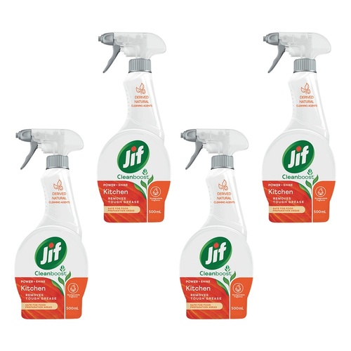 Jif Power & Shine Kitchen 500mL x 4 Bundle of 4