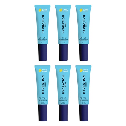 Cancer Council Hydration Boost Sunscreen Lotion SPF 50+ 50mL Pack of 6