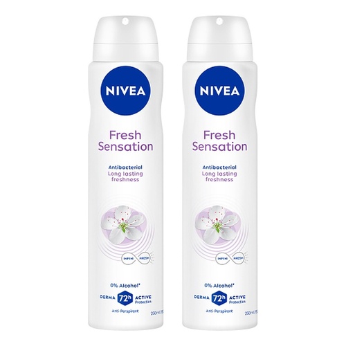 NIVEA Fresh Sensation Anti-Perspirant 250mL Pack of 2