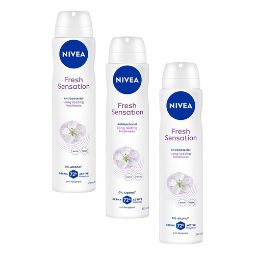 NIVEA Fresh Sensation Anti-Perspirant 250mL Pack of 3
