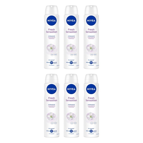 NIVEA Fresh Sensation Anti-Perspirant 250mL Pack of 6