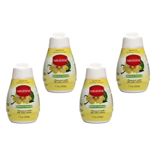 Naturoma Air Fresh Solid Gel Melon & Vanilla 220g Pack of 4