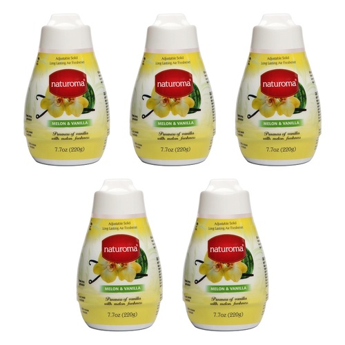 Naturoma Air Fresh Solid Gel Melon & Vanilla 220g Pack of 5