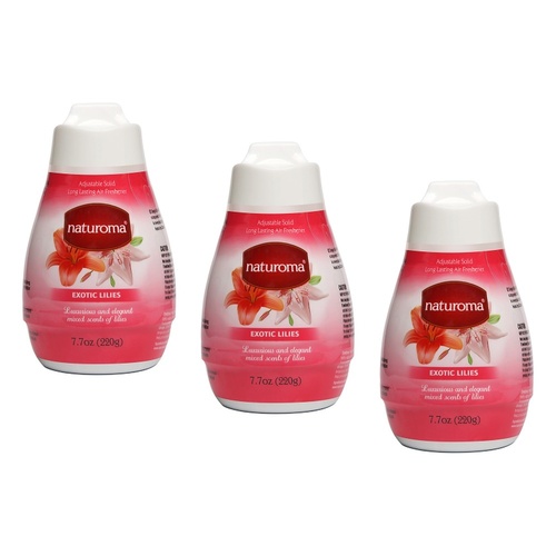 Naturoma Air Fresh Solid Gel Exotic Lilies 220g Pack of 3