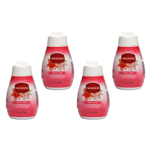 Naturoma Air Fresh Solid Gel Exotic Lilies 220g Pack of 4
