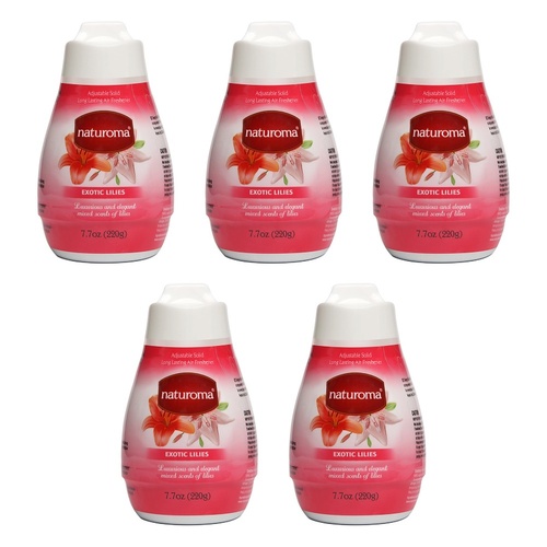 Naturoma Air Fresh Solid Gel Exotic Lilies 220g Pack of 5