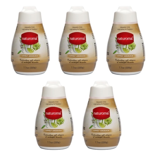 Naturoma Air Fresh Solid Gel Lovely Angelica 220g Pack of 5