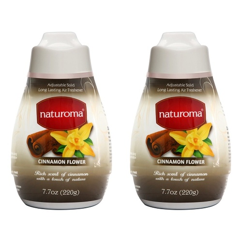 Naturoma Air Fresh Solid Gel Cinnamon Flower 220g Pack of 2