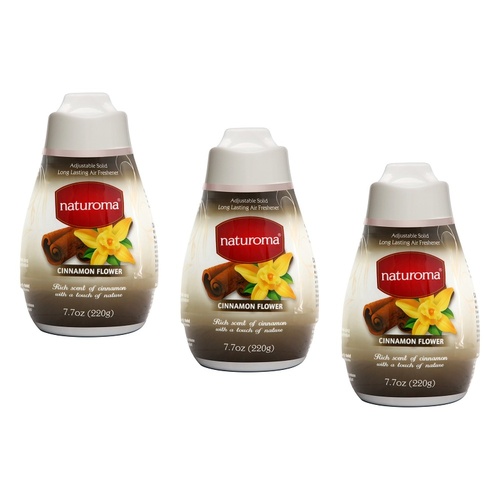 Naturoma Air Fresh Solid Gel Cinnamon Flower 220g Pack of 3