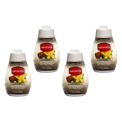 Naturoma Air Fresh Solid Gel Cinnamon Flower 220g Pack of 4