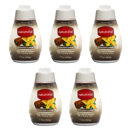 Naturoma Air Fresh Solid Gel Cinnamon Flower 220g Pack of 5