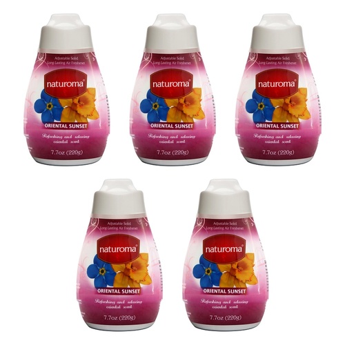 Naturoma Air Fresh Solid Gel Oriental Sunset 220g Pack of 5