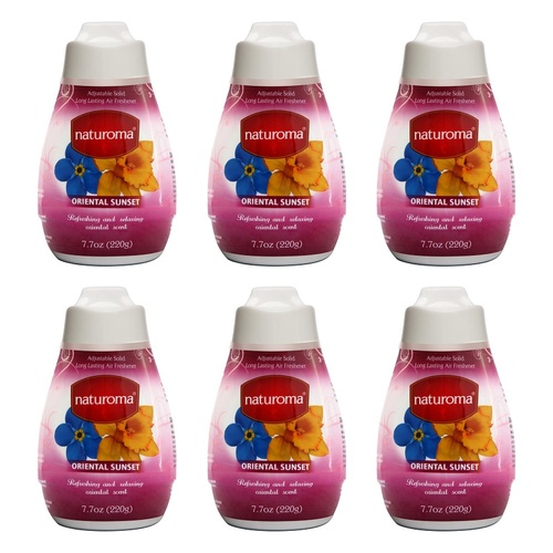 Naturoma Air Fresh Solid Gel Oriental Sunset 220g Pack of 6