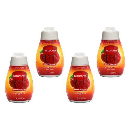 Naturoma Air Fresh Solid Gel Berry Delight 220g Pack of 4