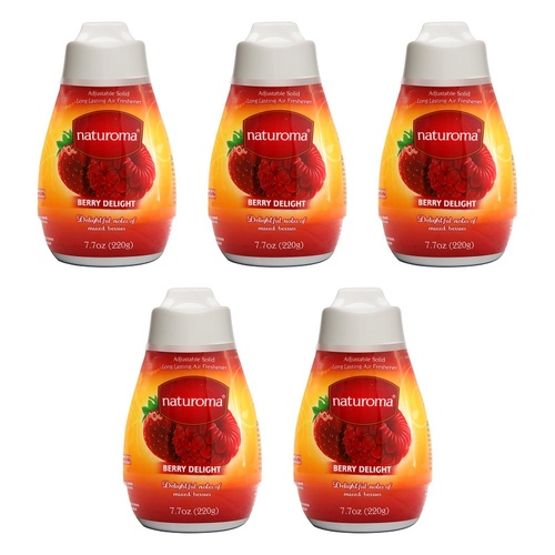 Naturoma Air Fresh Solid Gel Berry Delight 220g Pack of 5
