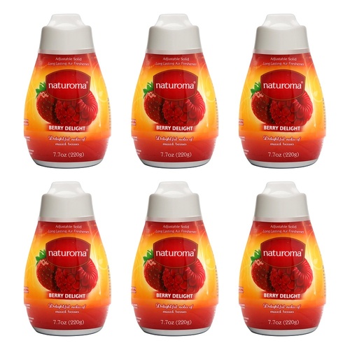 Naturoma Air Fresh Solid Gel Berry Delight 220g Pack of 6