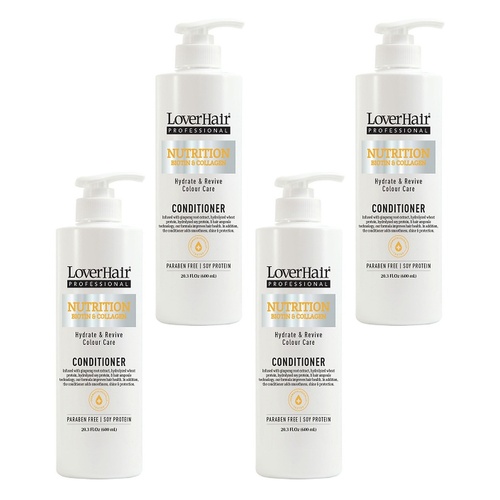 Loverhair Professional Nutrition Conditioner 600mL Pack of 4