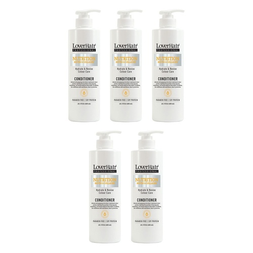 Loverhair Professional Nutrition Conditioner 600mL Pack of 5