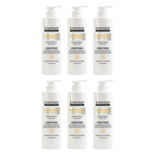 Loverhair Professional Nutrition Conditioner 600mL Pack of 6