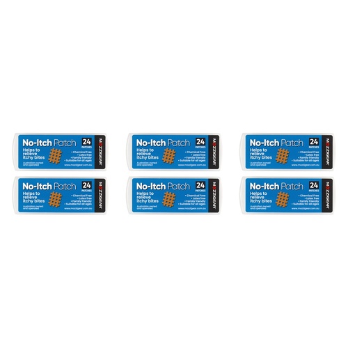 MozzieGear No-Itch Patch 24 Pack Bundle of 6