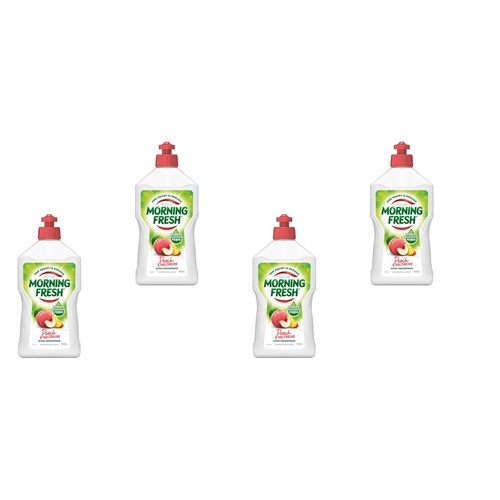 Morning Fresh Peach Nectarine Dish Washing Liquid 400mL Pack of 4