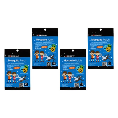 Mozziegear Sticker Patch 72 Pack Bundle of 4