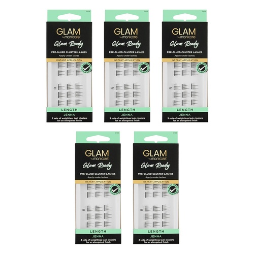 Glam by Manicare Cluster Lashes Jenna Pack of 5