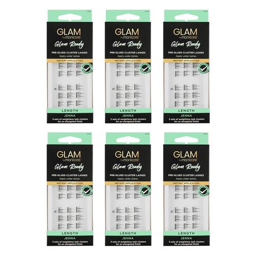 Glam by Manicare Cluster Lashes Jenna Pack of 6