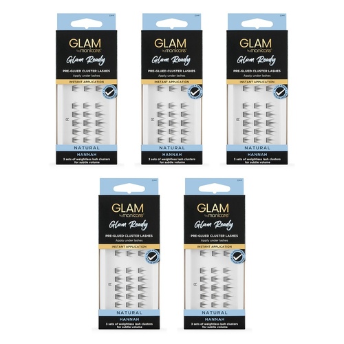 Glam by Manicare Cluster Lashes Hannah Pack of 5