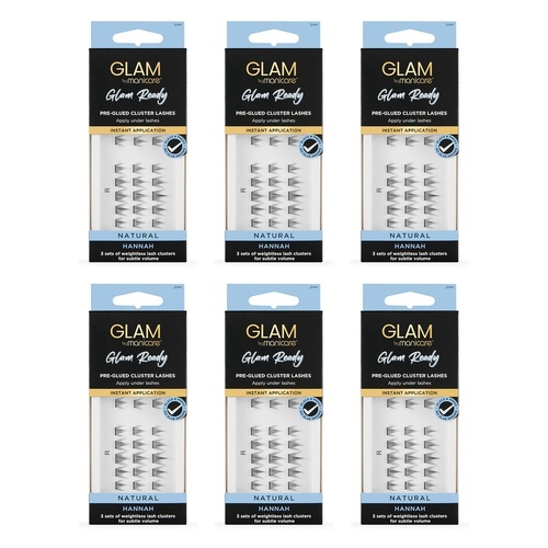 Glam by Manicare Cluster Lashes Hannah Pack of 6