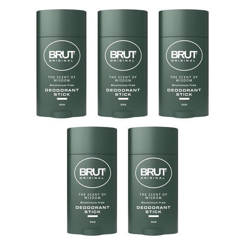 Brut Deodorant Roll On Stick Original 50g x 6 Bundle of 5