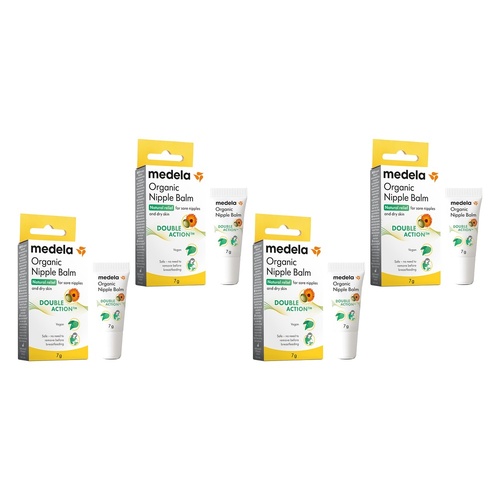 Medela Organic Nipple Balm 7g Pack of 4